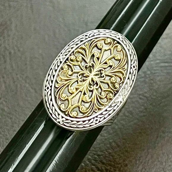 Konstantino 18k gold and sterling silver ring - Picture 7 of 15